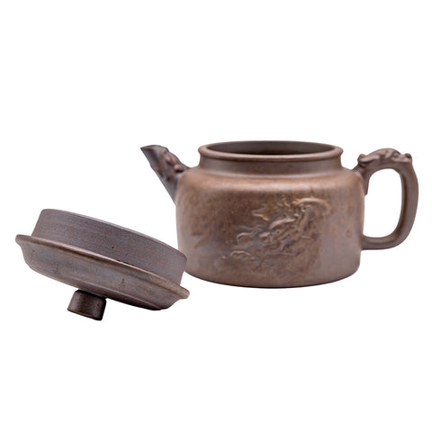 Dragon Head Han Tile yixing clay woodfired teapot # 94851