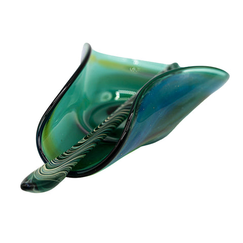 Green Willow Leaf Tea Scoop, cha he, tea presentation vessel # 94943