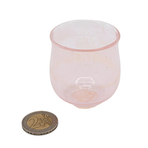 Delicate Light Pink Glass Cup # 94951