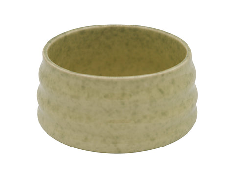 Ribbed Green Speckled Matcha Bowl –  Ceramic Tea Bowl for Traditional Matcha Preparation # 93983