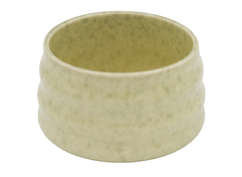 Ribbed Green Speckled Matcha Bowl –  Ceramic Tea Bowl for Traditional Matcha Preparation # 93983