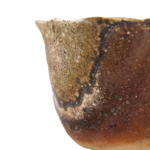 Wood-Fired Dehua Hand-Pulled Floral Cup # 94991