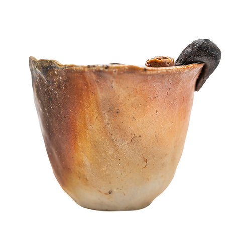 Wood-Fired Dehua Hand-Pulled Floral Cup # 94991