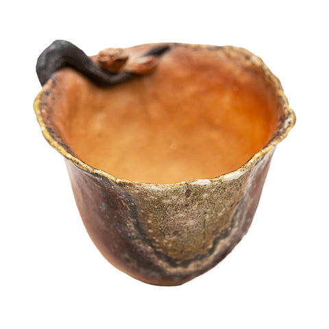 Wood-Fired Dehua Hand-Pulled Floral Cup # 94991