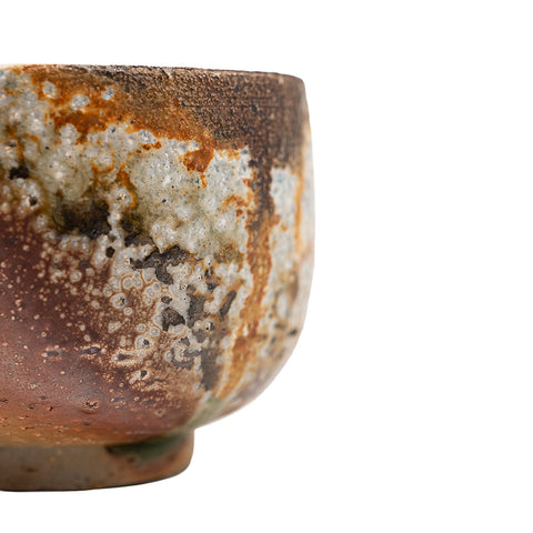 Wood-Fired Dehua Green Water-Droplet Drum Cup # 94993