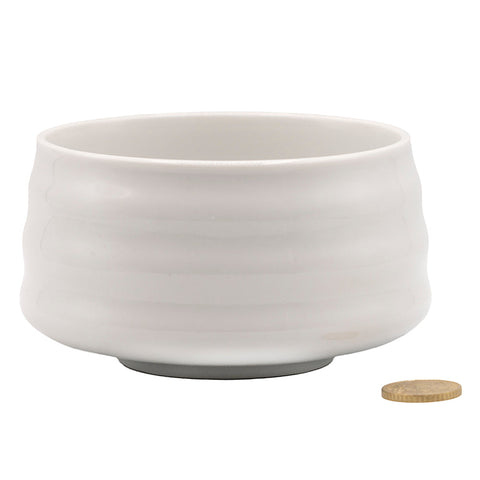 White Katakuchi Matcha Bowl # 94590
