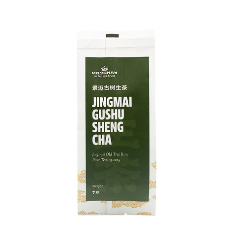 Ancient Tree Raw Puer Tea from Jingmai Mountain (Jingmai Gushu Sheng Cha), March 2025