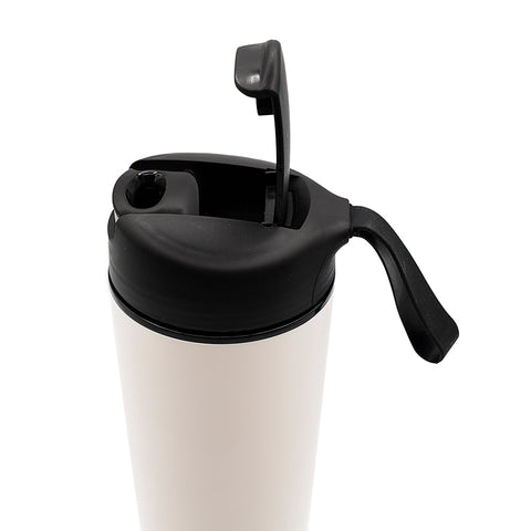Classic White Travel Thermos with Strap # 94535, 500 ml
