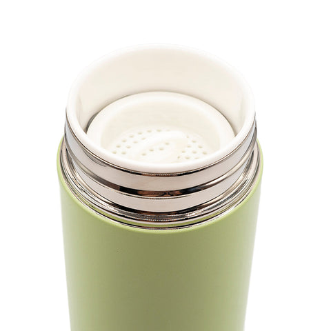 Matcha Green Minimalist Tea Thermos  # 94531, 350 ml