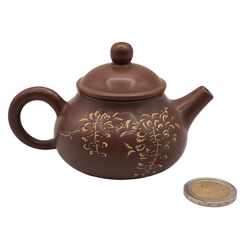 Small Rongtian Teapot  Nixing Tao Clay # 94522, 95 ml