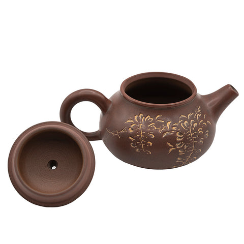 Small Rongtian Teapot  Nixing Tao Clay # 94522, 95 ml