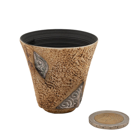 Wide-Rim Tea Cup with Auspicious Cloud Design # 94418, 40 ml