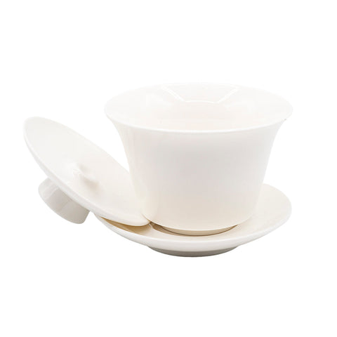High Dehua Porcelain Gaiwan with Central Lid Knob # 95009 150 ml