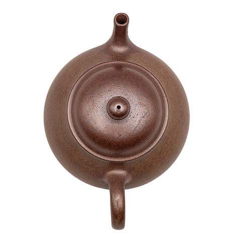 Horizontal kettle yixing clay woodfired teapot # 94787