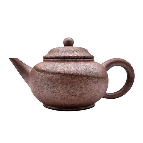 Frosted horizontal kettle yixing clay woodfired teapot # 94791