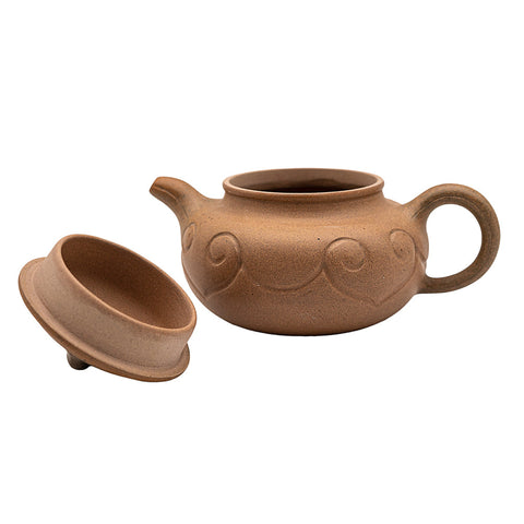 Copper Twist Kettle yixing clay woodfired teapot # 94836