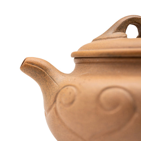 Copper Twist Kettle yixing clay woodfired teapot # 94836