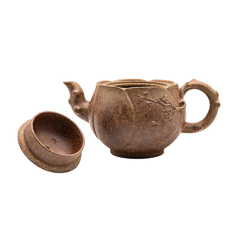 Lotus yixing clay woodfired teapot # 94840