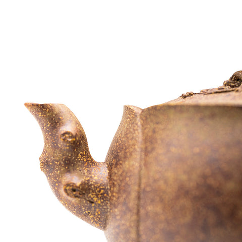 Lotus yixing clay woodfired teapot # 94840