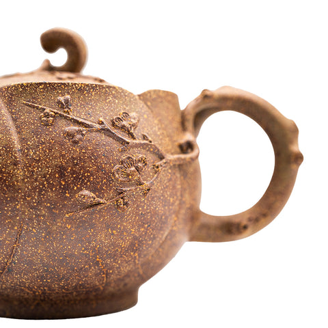 Lotus yixing clay woodfired teapot # 94840