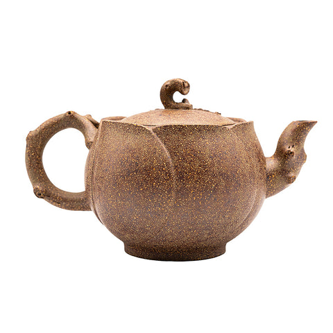 Lotus yixing clay woodfired teapot # 94840