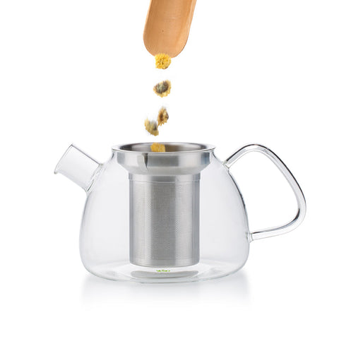 Glass Teapot 900ml with Removable Stainless Steel Infuser # 801