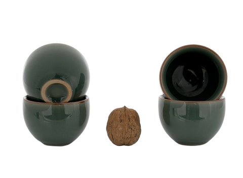 Set for tea ceremony (9 items) # 91049, porcelain: teapot 220 ml, gundaobey 210 ml, teamesh, six cups 50 ml.